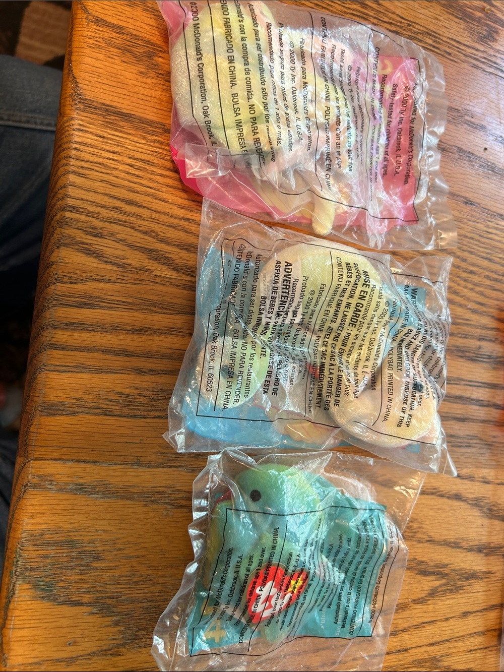 McDonald's Plush Characters — Blue, Green, Pink